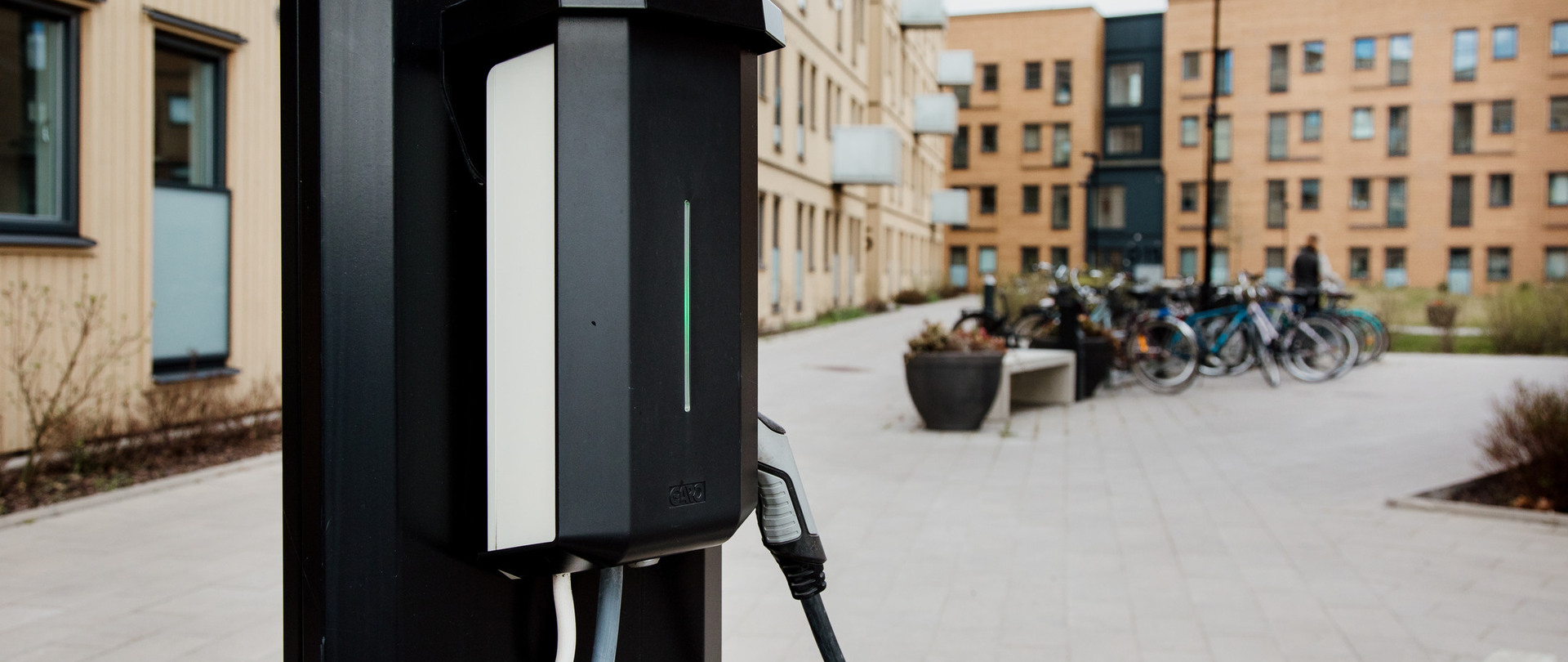 Electric car charging for apartments buildings