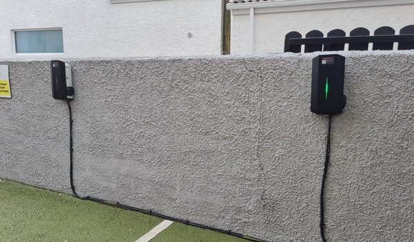 Two GLB chargers installed at Villa Rose Hotel 