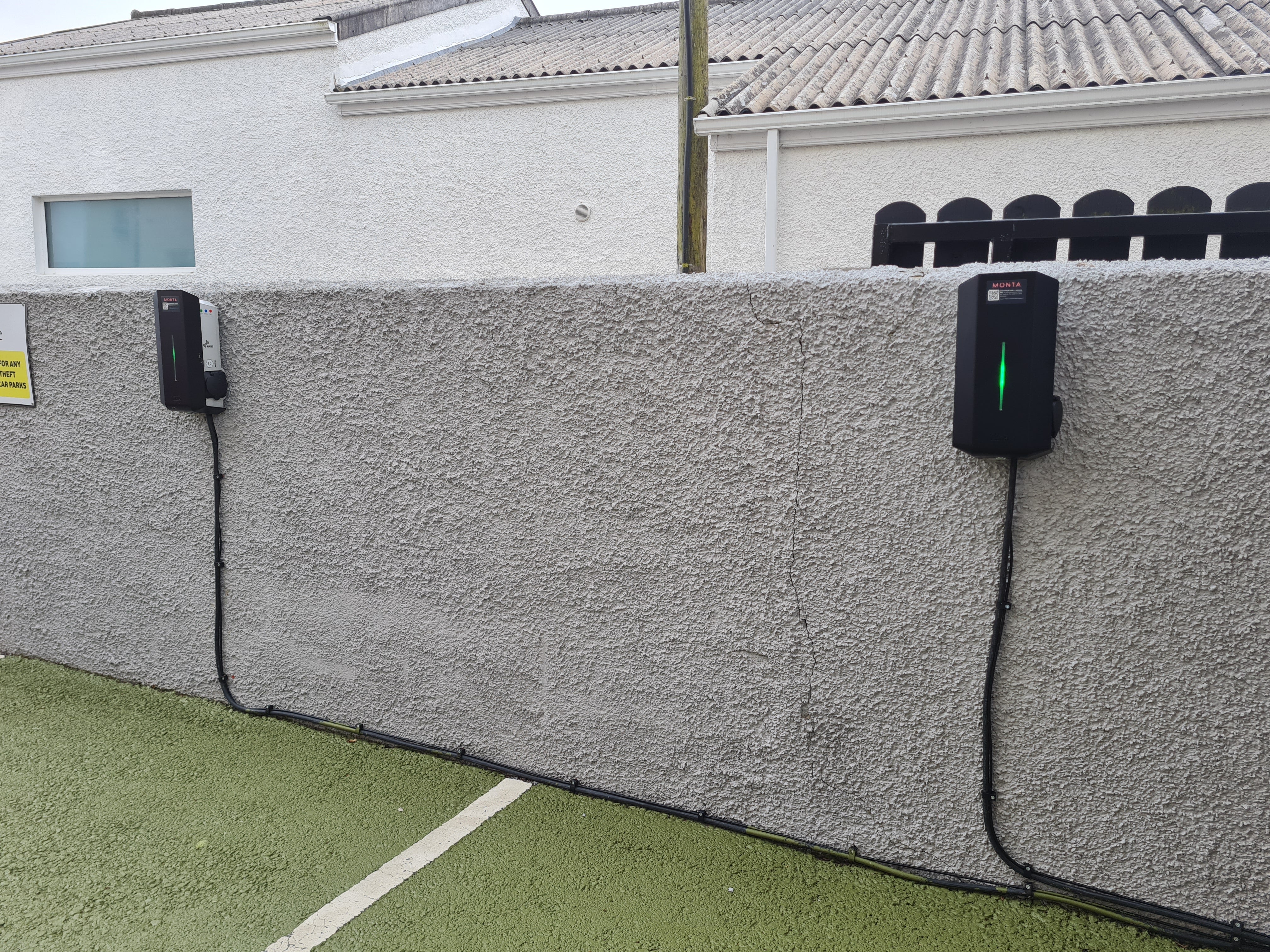Two GLB chargers installed at Villa Rose Hotel 